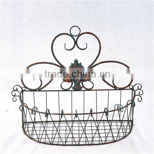 French garden decorative wall hanging baskets