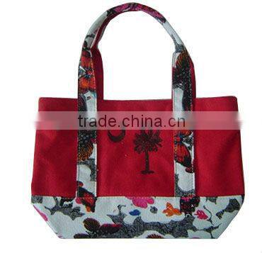 2016 best selling printing canvas coating tote bag