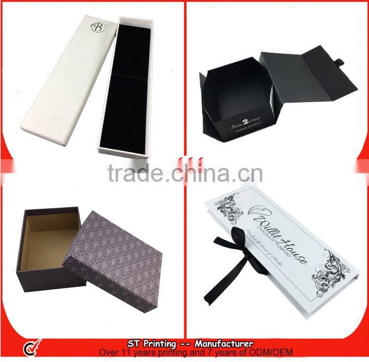 empty small fancy paper chocolate gift packaging box