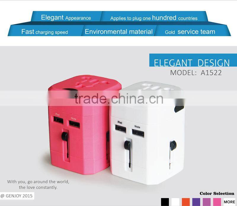 Oil surface multipurpose electrical european travel adapter