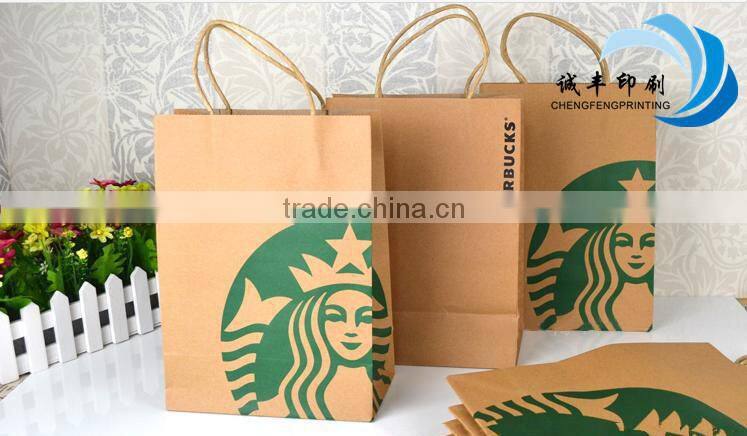 Brown kraft gift paper packaging bag