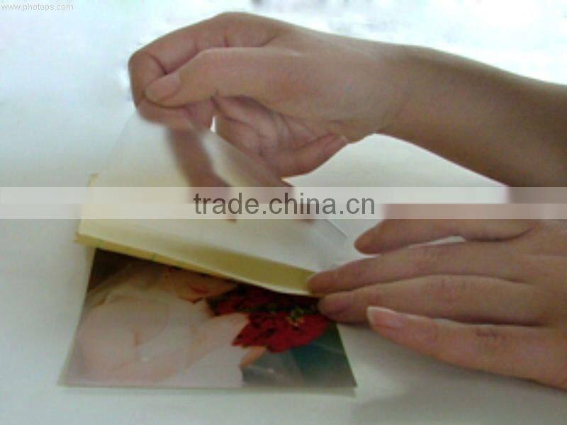 80micron glossy pvc cold lamiantion film with 120gsm white paper for vinyl laminated