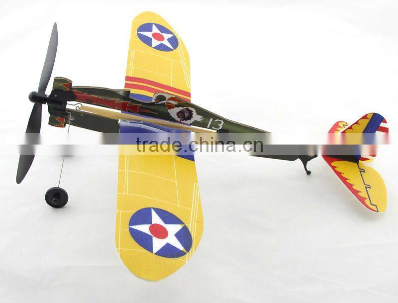 ZT Model 2014 New Products Aviator-Boeing P26 Rubber Band Powered Aircraft