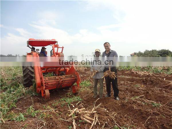 walking mini harvester for tapioca/2 row cassava combine harvester for sale