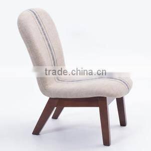 Solid Wood Cloth Chair ,Contracted Wooden Sofa For Living Room