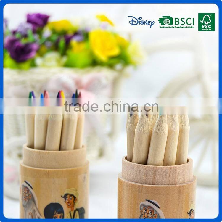 2016 cartoon style 3.5 inch 12 colored pencils into the drawer box