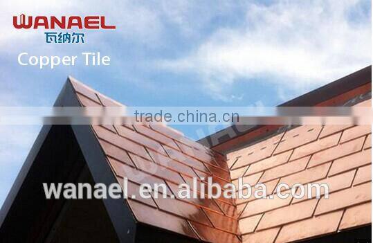 Factory sale fish rectangle copper roof, fiber glass roof tile