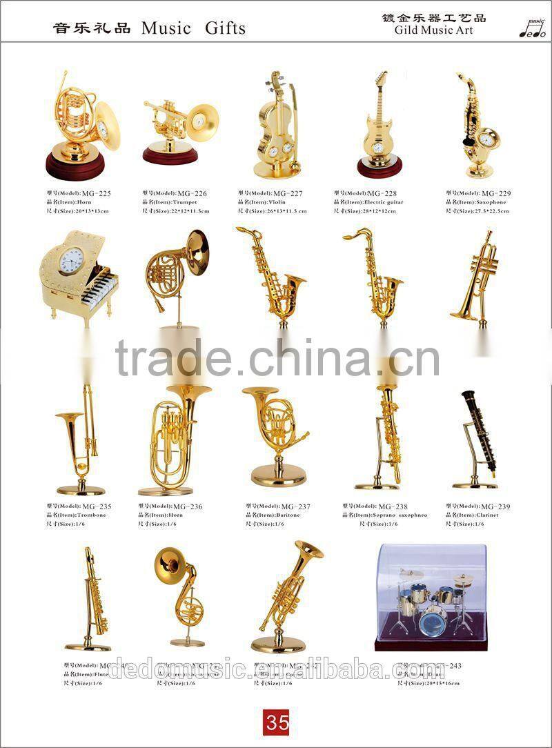 Gold and copper material maked gild mini trumpet