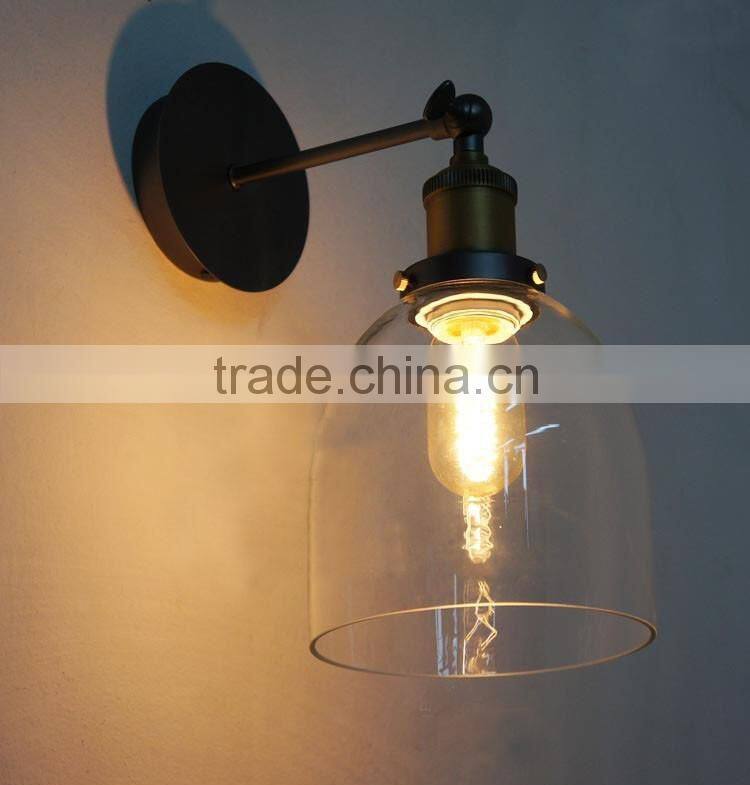 hot sale RH creative Edison light Hemicycle Glass lamp II Ceiling light or wall light