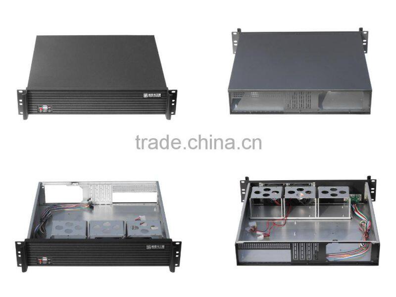 2U RACKMOUNT SERVER CASE TOP2U400L (7 PCI/PCIE slots), ATX motherboards, 2*NIC
