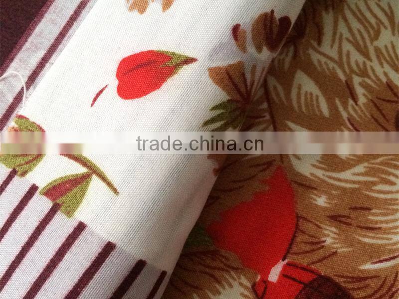 Bear design disperse print microfiber brushed fabric