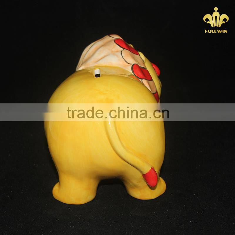 Atique new design lion shaped money box for adults