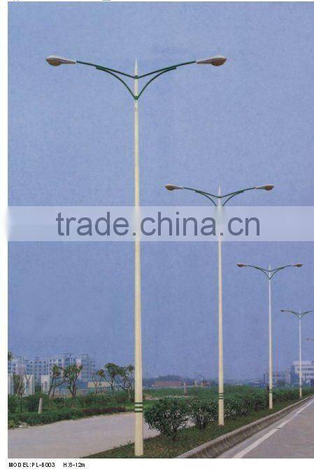 6m/8m/10m/12m street light with tapered /Round pole