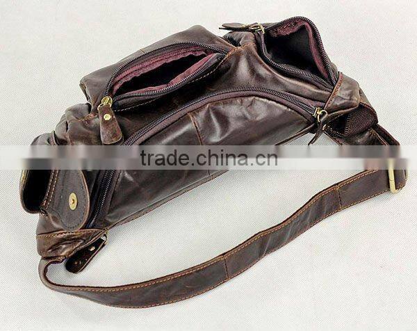 Style Coffee Men's Waist Bag Fanny Pack Adjustable Belt Purse