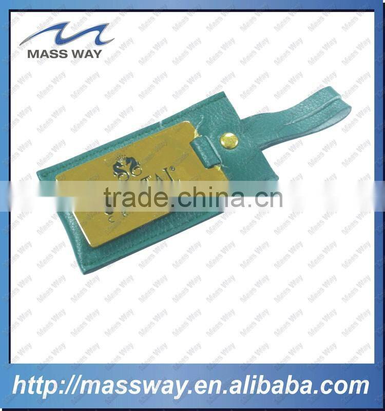 promotiong blank custom brushed aluminum luggage tag