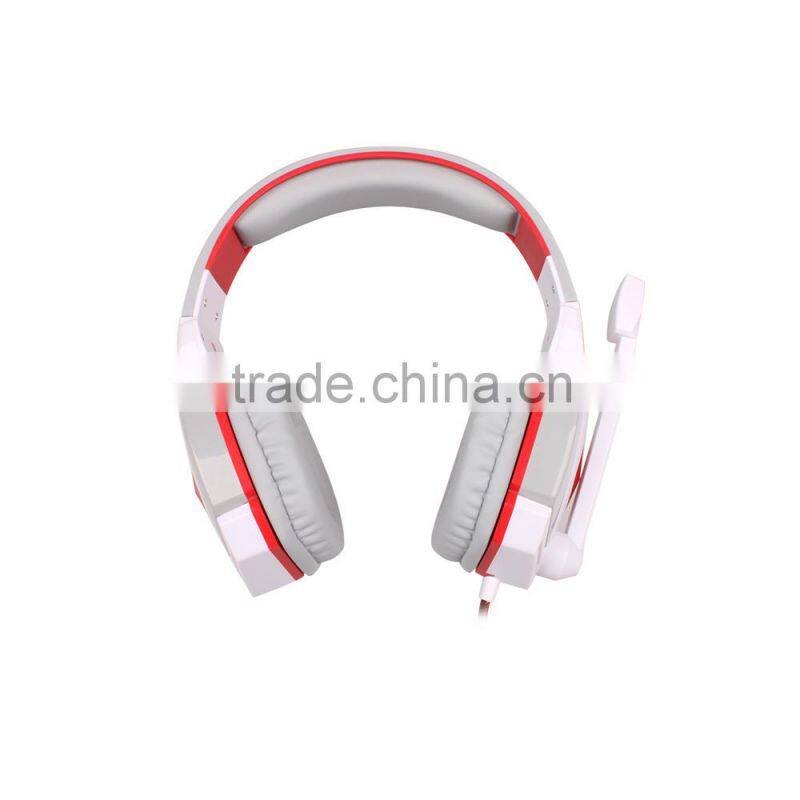 High quality comfortable stereo computer headphone gamer with mic