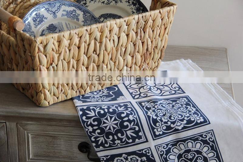 Blue and White Porcelain Tea Towels-Printed Dish Towels-Kitchen Towels