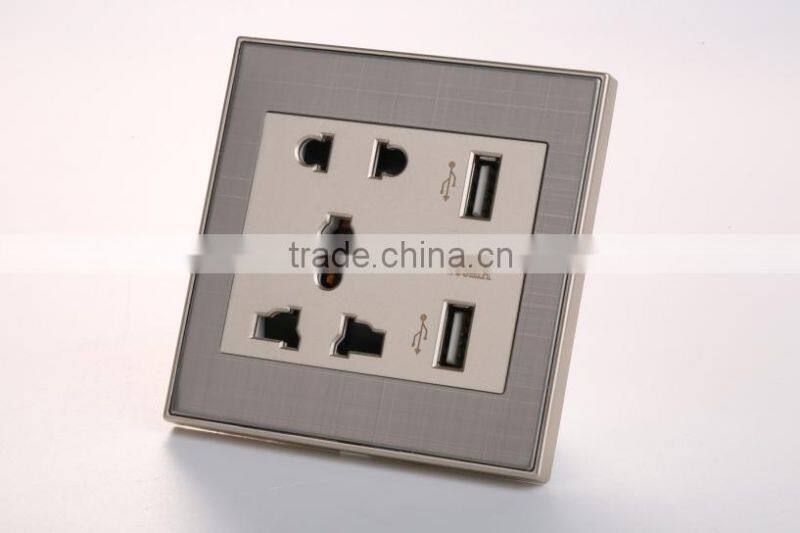 5pin double USB wall switch with the best price