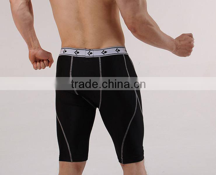 HOT! Summer Men's Compression Outdoor Jogging Running Curve Shorts Sport Fitness Training Tight Wicking Quick Drying Gym Shorts