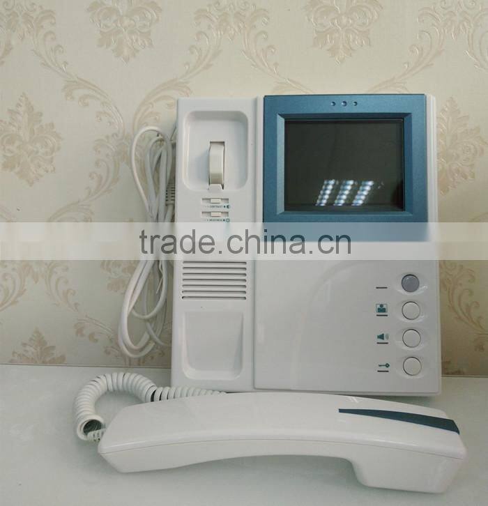 ETE door phone intercom system 4"TFT LCD handset monitor color ETE apartment wired night vision ring doorbell video