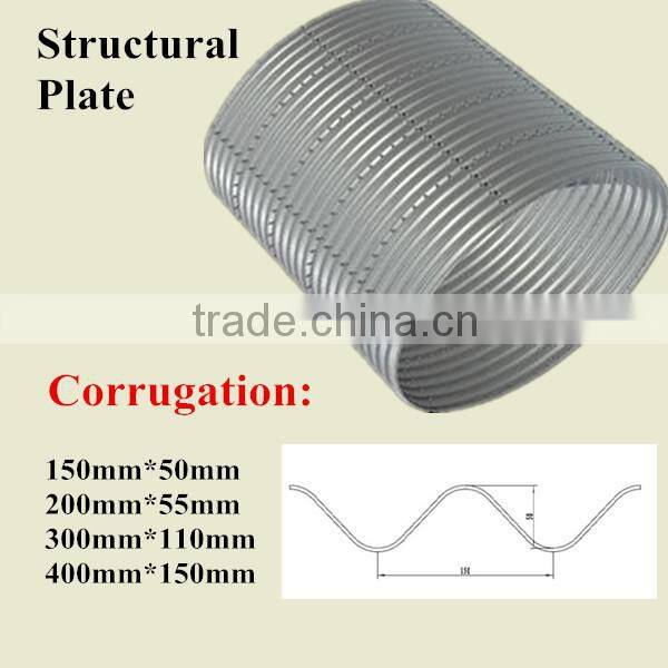 large diameter corrugated steel pipe