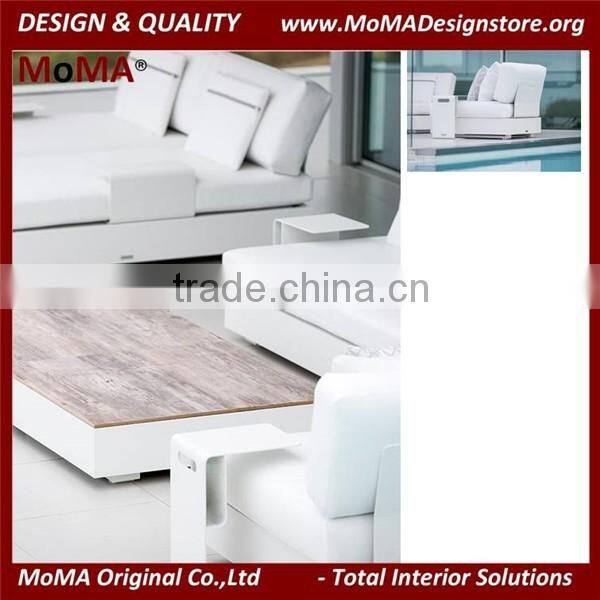 MA-2113R Patio Furniture Luxury Apartment Modern White Outdoor Sofa Set