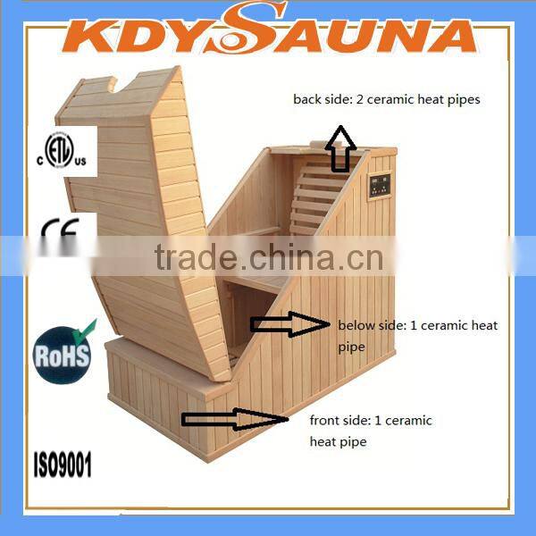 1 person far infrared indoor sauna room/half sauna