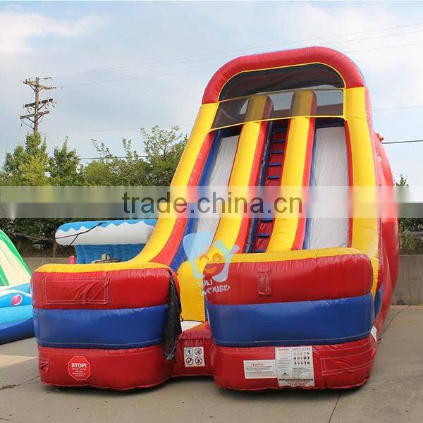 children pvc tarpaulin inflatable pool slide with climbing wall