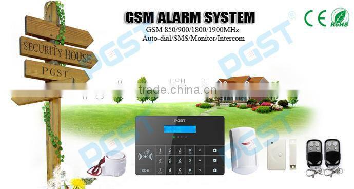 GSM l alarm control panel PG100 with Muti-Language voice menu for operation