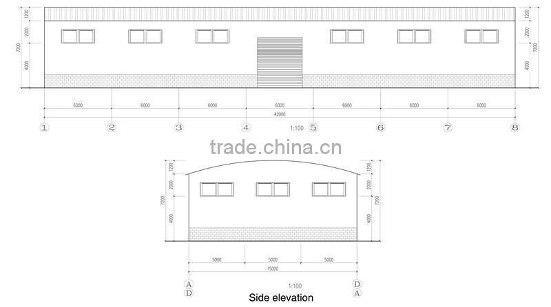 Prefab steel frame factory warehouse building Manufacturer