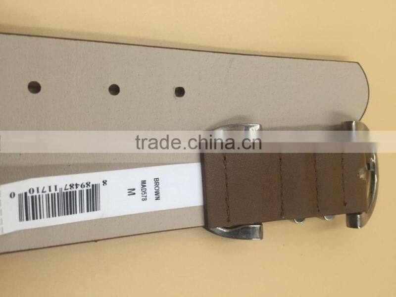 Hot sale lady PU belts with metal loop for garments