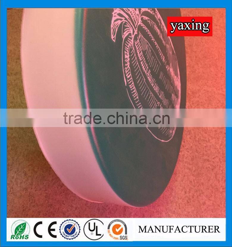 Outdoor LED blister light box vacuum formed letters sign