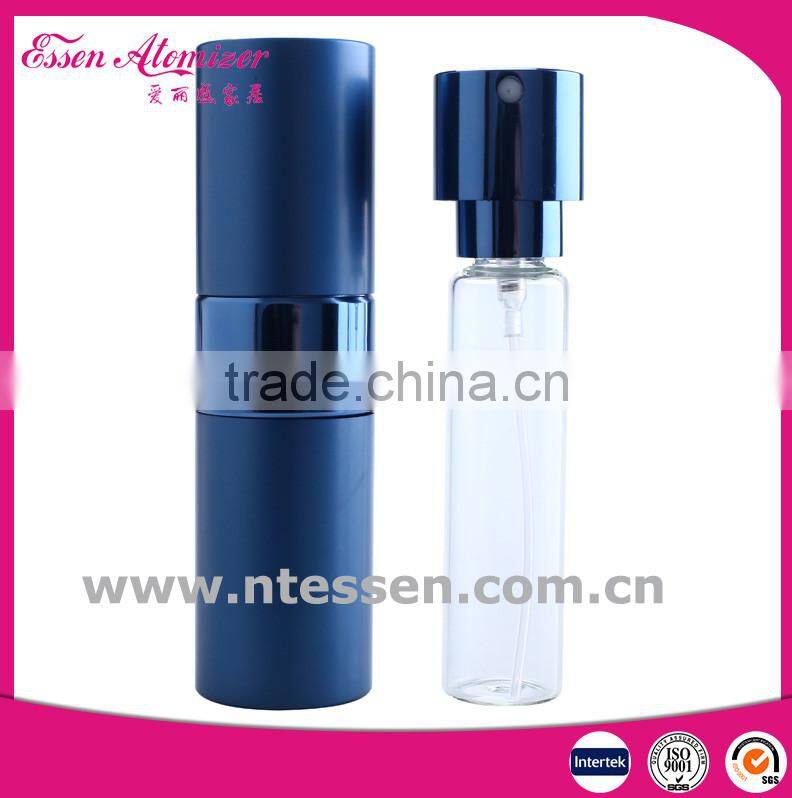 15ml Blue Aluminum Rotation Perfume Bottle