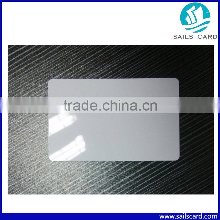 Thermal printer blank white plain plastic pvc id card printing