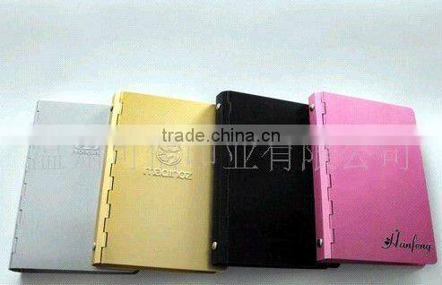 Aluminum notebook with pen