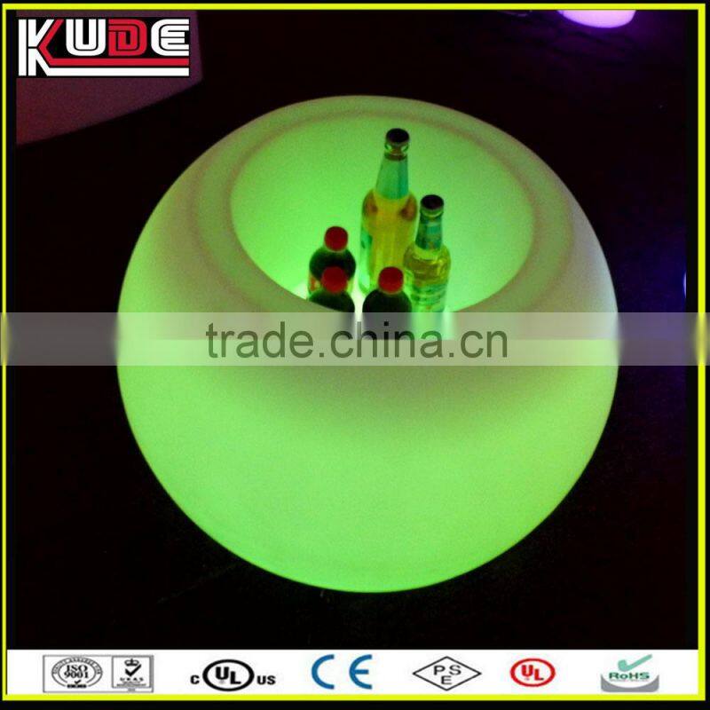 hot selling decorative plastic led flower pots/ planters pot with colorful