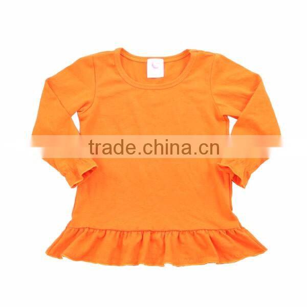 2016 Kaiyo wholesale icing ruffle shirt High quality blank icing shirt ruffle long sleeve shirt new fashion girls tops