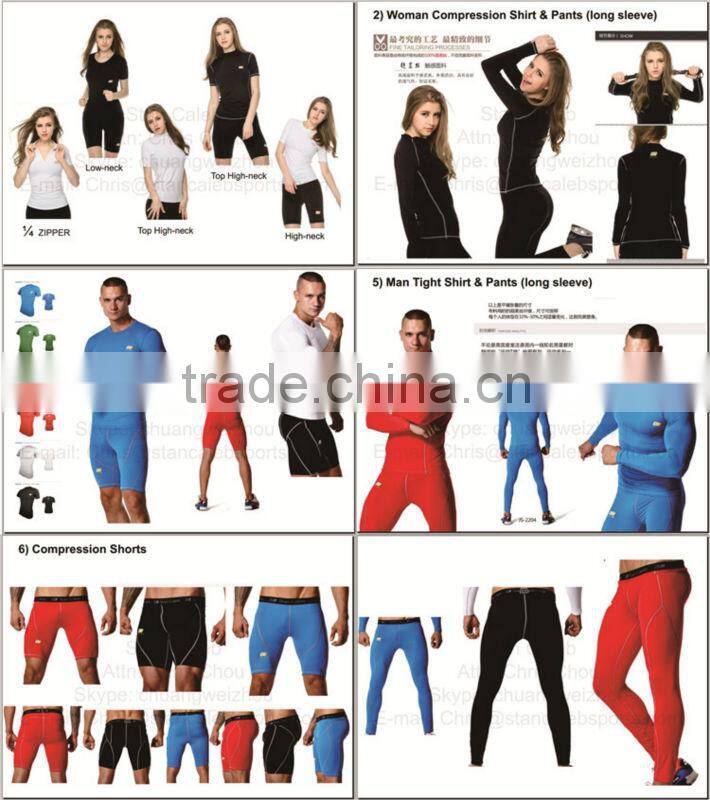 Gym tights Bodybuilding tights Custom climbing Compression Shirts underwear tights garment red blue black white