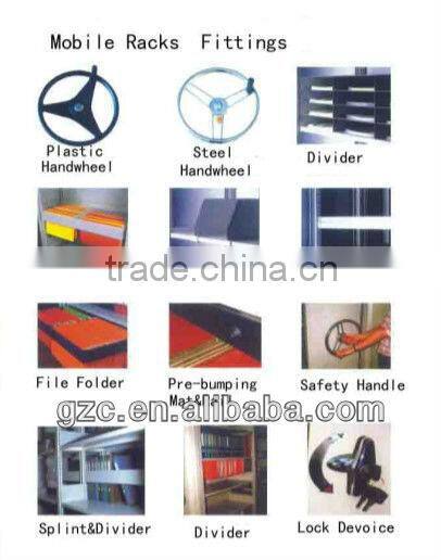 CE ISO9001 High Density Archives Mechanical Mobile Shelving Library Storage System