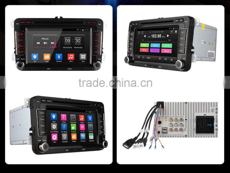Ownice Quad core android 4.4 car audio player for VW POLO GOLF JETTA support TV OBD wifi DAB mirror link canbus