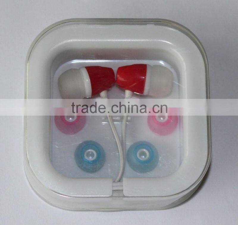 Shenzhen China Wired Metallic Earphone With crystal box