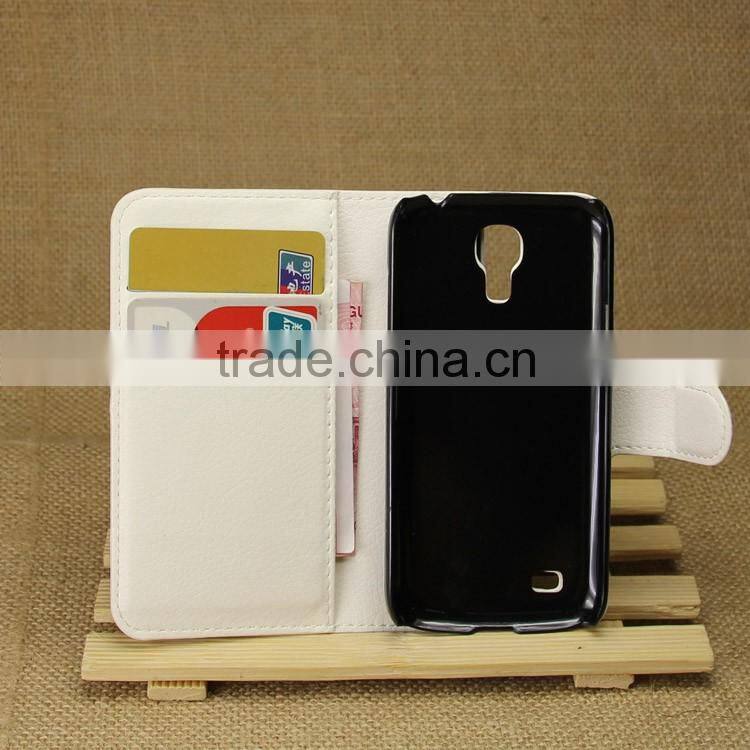 Hot Selling Ultra Thin Lichee PU Leather Case Wallet Folio Flip Cover for Samsung GALAXY S4 mini i9190