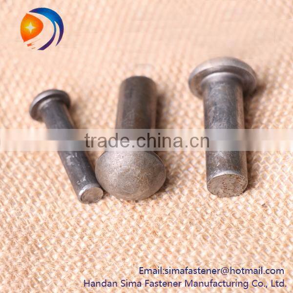 Round head steel solid rivet nut with factory price