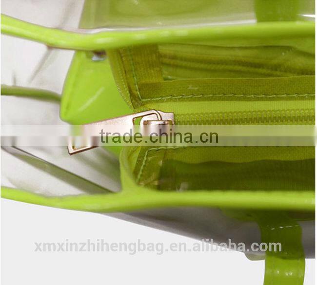 2014 transparent candy-colored transparent handbag