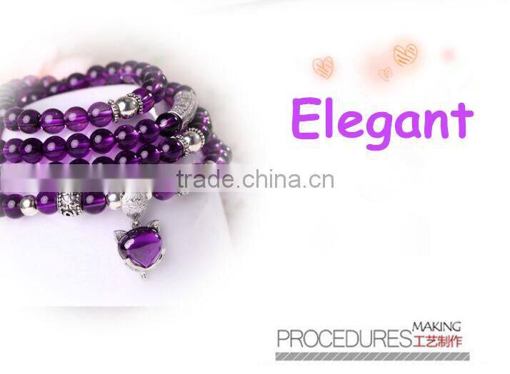 Amethystsmall beaded stretch bracelet ,spiritual bead bracelet