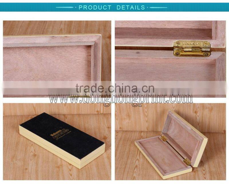 High end MDF wooden playing card box with hinge