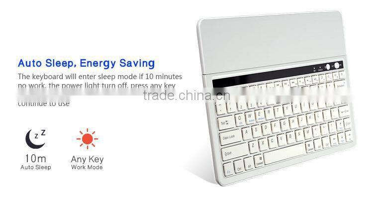 Aluminium Wireless Universal Bluetooth Keyboard with Holder,Tablet Wireless bluetooth Keyboard,Multi-system Bluetooth Keyboard
