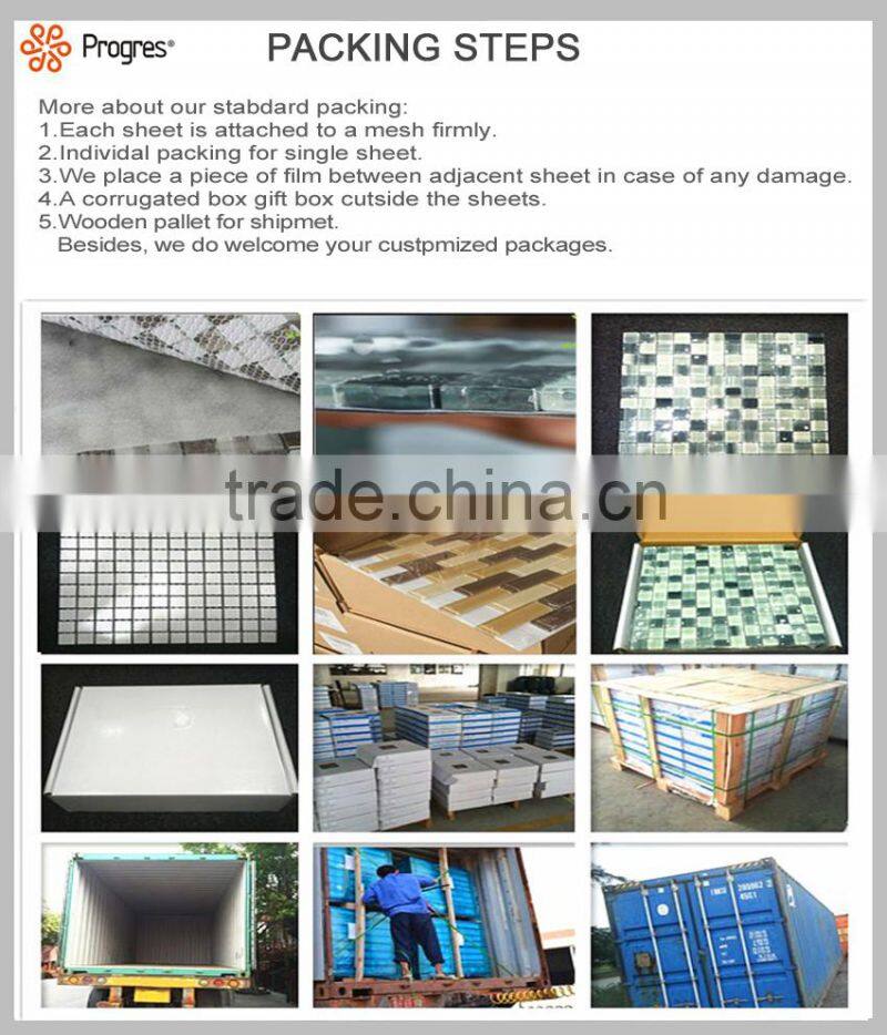 interior decoration Jigsaw pattern Wood mosaic tiles for wall background (PMW4)