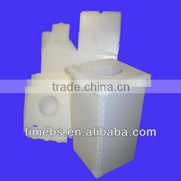 collapsible corrugated plastic recycle bins indoor use