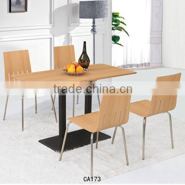 2 person stainless steel dining table and chair sets canteen table CA98